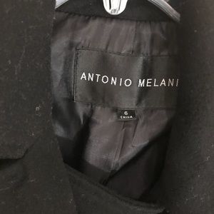 Women’s Antonio Melani Black Jacket with belt sz 6